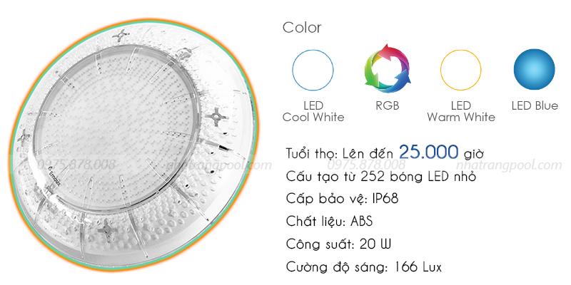 Đặc điểm của đèn E-LUMEN-252 88045559 RGB
