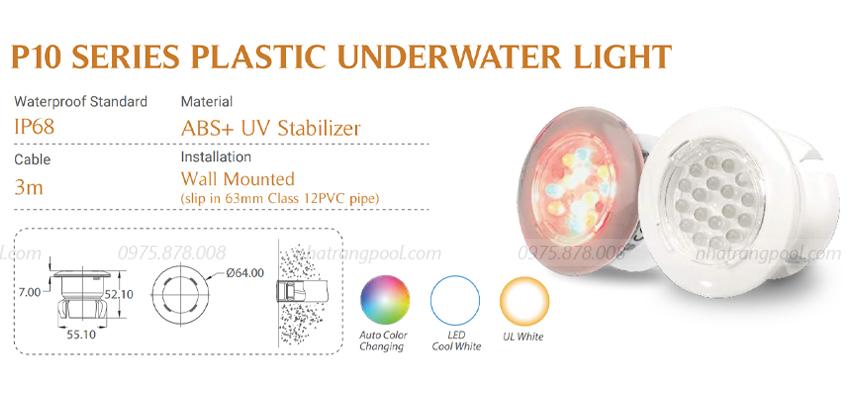 Thông số kỹ thuật đèn bể bơi LED-P10