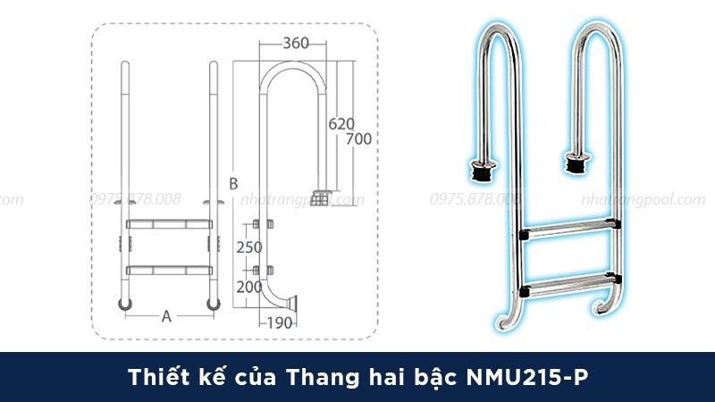 Thông số kỹ thuật thang hai bậc NMU215-P