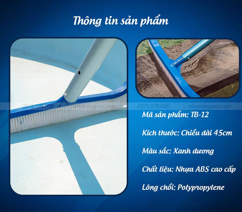 Thông tin về sản phẩm chổi cọ vệ sinh bể bơi Tafuma TB-12