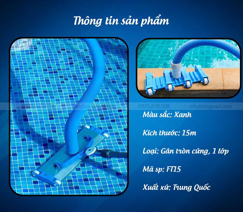 Thông tin về sản phẩm ống mềm tự nổi bể bơi FT15
