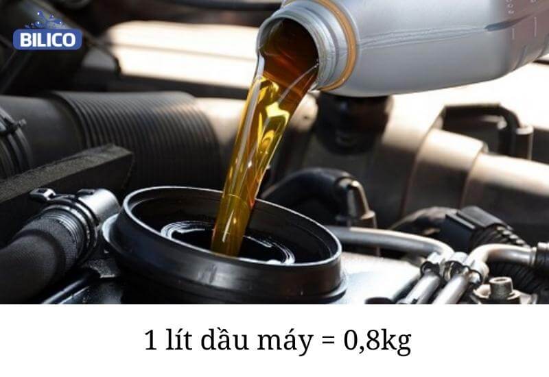 1 lít dầu Diesel (dầu máy) bằng bao nhiêu kg