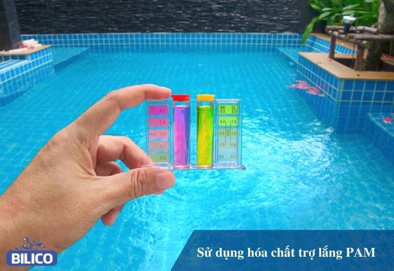 Ứng dụng hóa chất Pam trong xử lý nước bể bơi