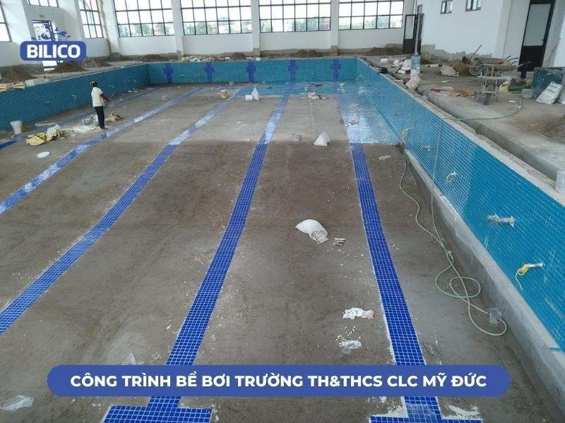 bể bơi trường TH&THCS CLC Mỹ Đức, Hà Nội
