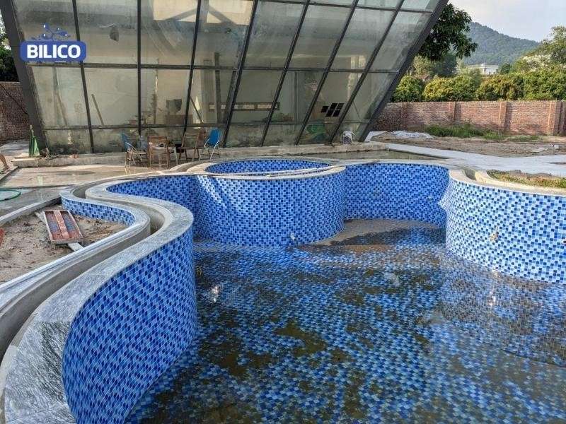 đặc điểm công trình bể bơi ở Sóc Sơn - Hà Nội